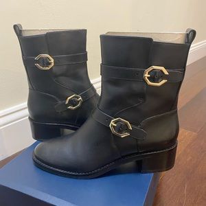 Cole Haan Leela Grand Motoboot in Black Size 7.5 NWT